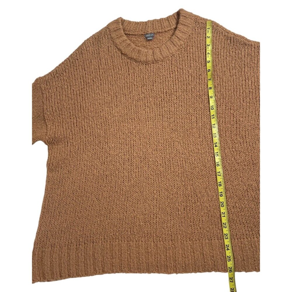 Aerie Women XS Sweater Oversize Boxy Fit Wool Alpaca Polyamide Tan Clunky Knit - Picture 8 of 9